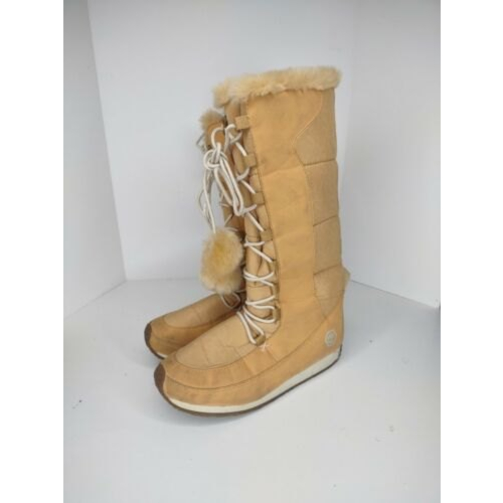 Timberland Nordic Groove Boots Wheat 36771 Leather Tall Girls SZ 2 H2